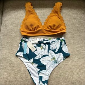 Nwt Cupshe high waisted bikini